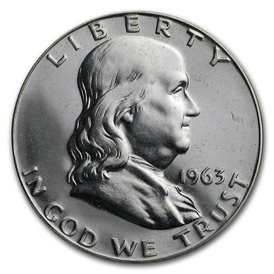 1963 Franklin Half Dollar Gem Proof 1963 Franklin Half Dollar Gem Proof
